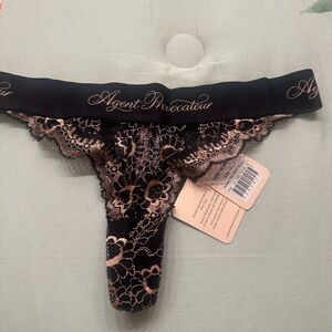 Sexy new Agent Provocateur Black and Pink Lace Panty